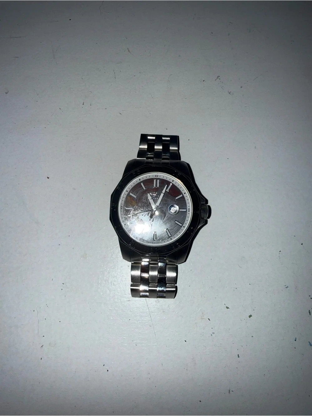 Invicta Silver-Tone Men's Bracelet Watch